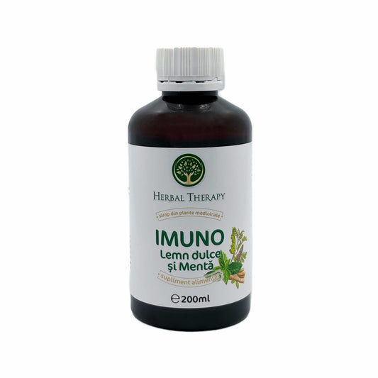Syrup for Supporting Digestion and the Gastrointestinal System - Imuno Licorice and Mint, 200 ml