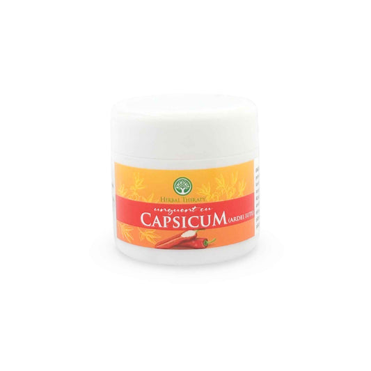 Unguent cosmetic cu extract de ardei iute (Capsicum) – masaj corporal, 50 ml