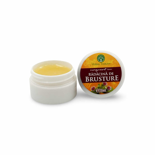 Unguent cu rădăcină de brusture, 20 ml – Îngrijire locală pentru piele uscată și cu aspect descuamat