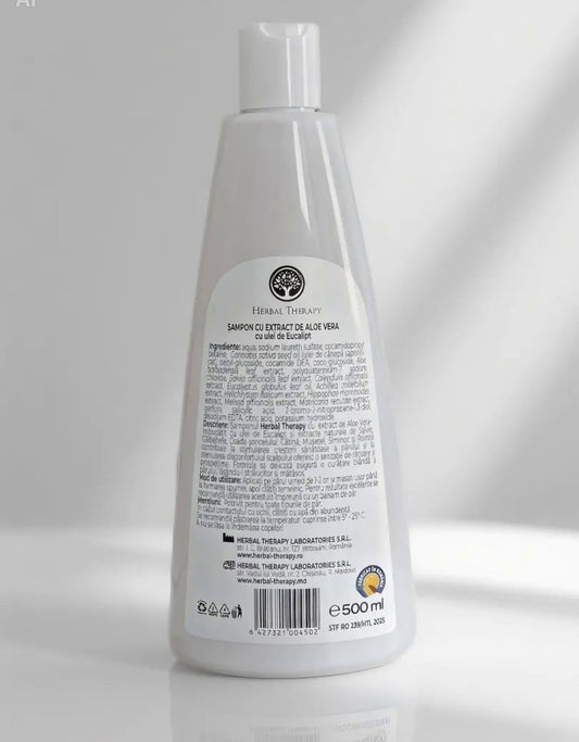 Șampon cu Extract de Aloe Vera si Ulei de Eucalipt, 500 ml