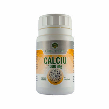 Calciu 1000 mg - Întărirea oaselor și dinților, 60 Comprimate