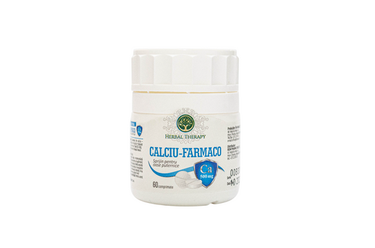 Calciu Gluconat 500mg - Întărirea oaselor și dinților, 60 comprimate