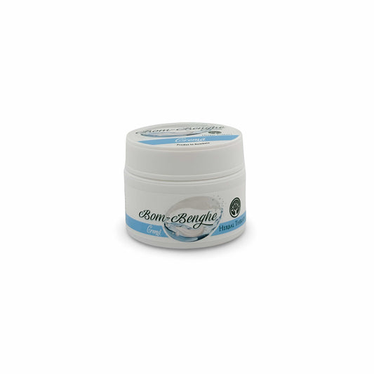 Borcan cosmetic cu cremă Bom-Benghe, Herbal Therapy, văzut din față, capac închis, 30 ml.