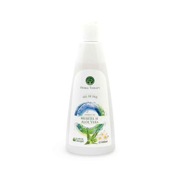 Shower Gel with Chamomile Extract and Aloe Vera + Hemp Oil, 500 ml