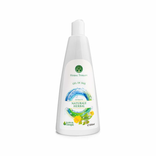 Gel de Dus Relaxare și Tonifiere - Extracte Naturale Herbal și Ulei de Cânepă, 500 ml