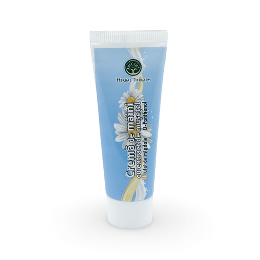 Cremă de Mâini cu Extract de Mușețel și Ulei de Migdale, 50 ml