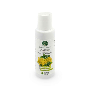 Șampon Păr Gras, Anti-mătreață - Extract de Urzică, Immortelle și Ulei de Cânepă, 100 ml