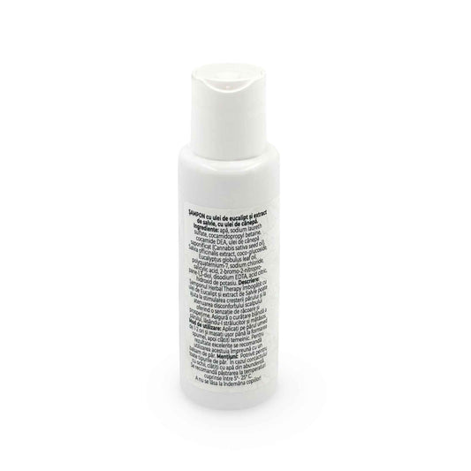 Șampon Stimulare și Regenerare - Extract de Salvie, Ulei de Eucalipt și Ulei de Cânepă, 100 ml