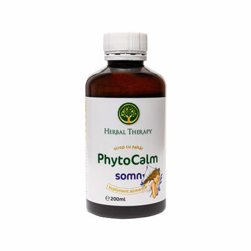 Syrup for Relaxation and Peaceful Sleep, Phyto Calm - Valerian and Melatonin, 200 ml