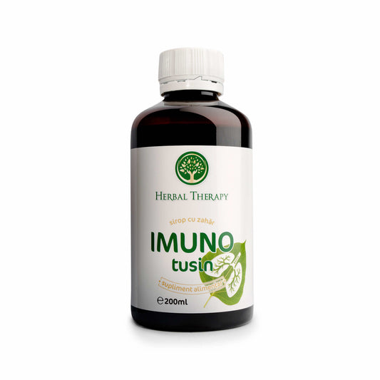 Imuno Tusin Cough and Cold Soothing Syrup - Linden, Thyme, Elderberry, 200 ml