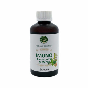 Sirop pentru Susținerea Digestiei și a Aparatului Gastro-intestinal - Imuno Lemn Dulce și Mentă, 200 ml