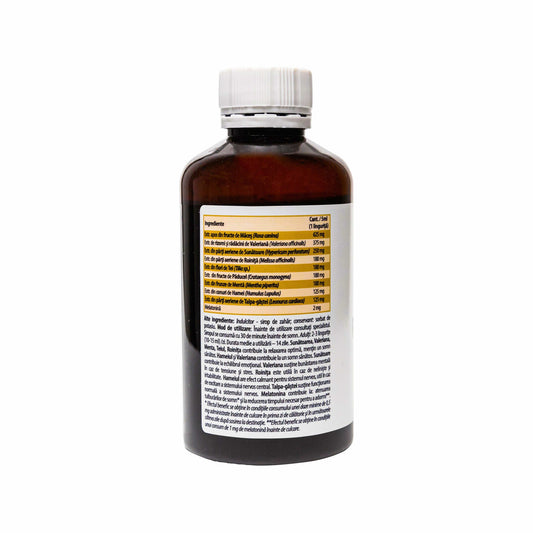 Syrup for Relaxation and Peaceful Sleep, Phyto Calm - Valerian and Melatonin, 200 ml
