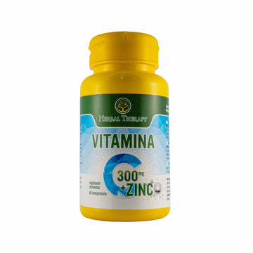 Vitamina C 300 mg + Zinc, 60 comprimate