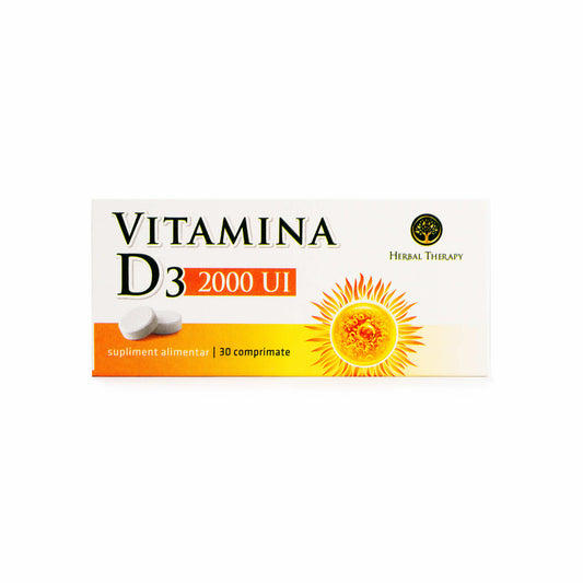 Vitamina D3 2000 UI, 30 comprimate