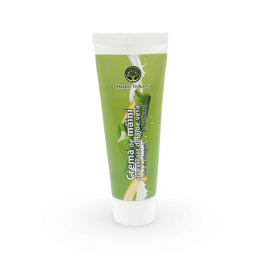 Cremă de Mâini cu Extract de Aloe Vera și Ulei de Struguri, 50 ml
